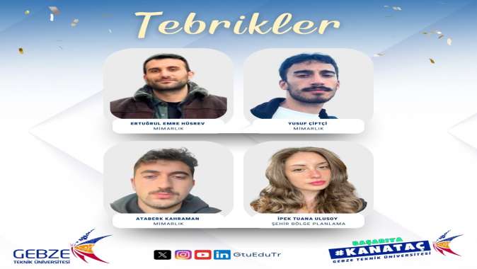 GTÜ Öğrencilerine GençTasarım Yarışmasında Ödül