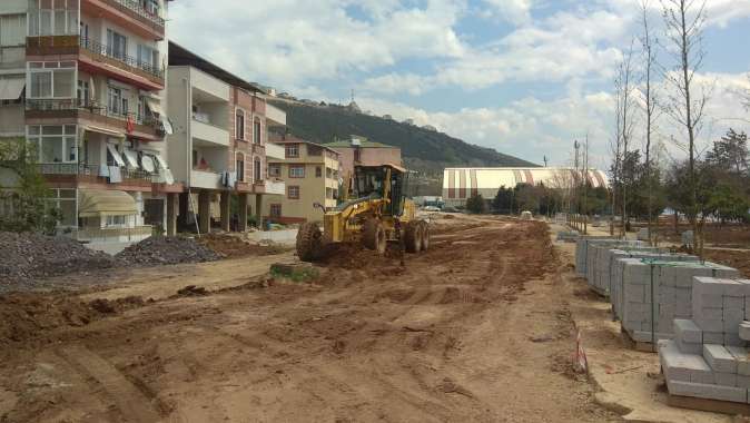 Hereke sahili yolu yapımına başlandı