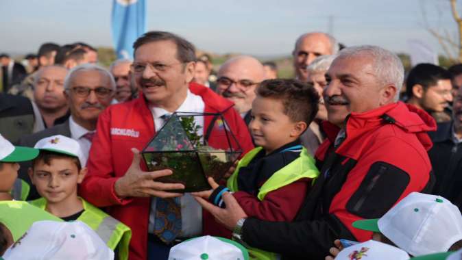 Hisarcıoğlu GTO Ormanı'nda fidan dikti
