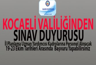 İl Planlama Uzman Yardımcısı Kadrolarına Personel Alım Şartları