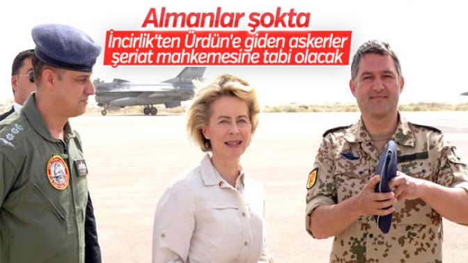 İncirlikten Ürdüne giden Almanlar pişman oldu