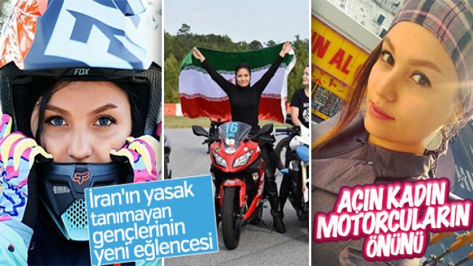 İranlı kadın motosikletçi yasakların kalkmasını istiyor