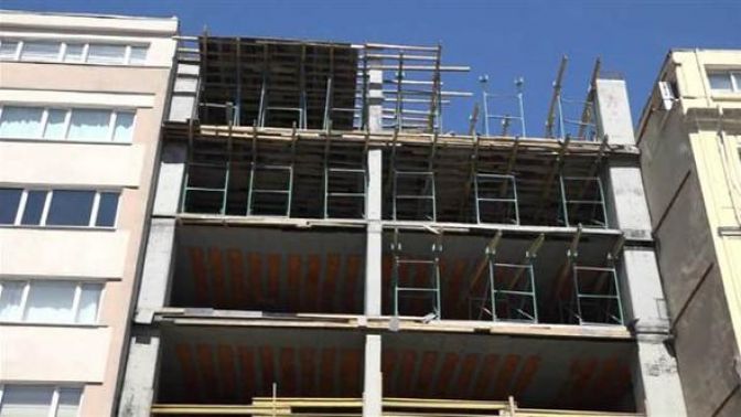 İstanbulun göbeğinde otel inşaatında ölüm
