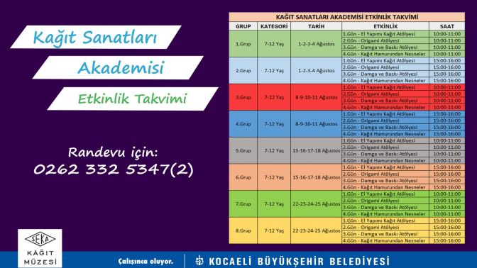 Kağıt Sanatları Akademisi başlıyor