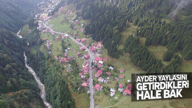 Karadenizde yaylalardaki kaçak yapılar yıkılıyor