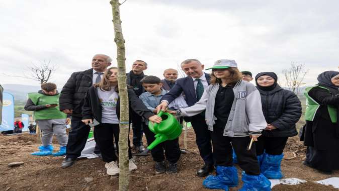 Karamürsel’de yanan bölge 3 bin fidanla yeniden yeşerecek