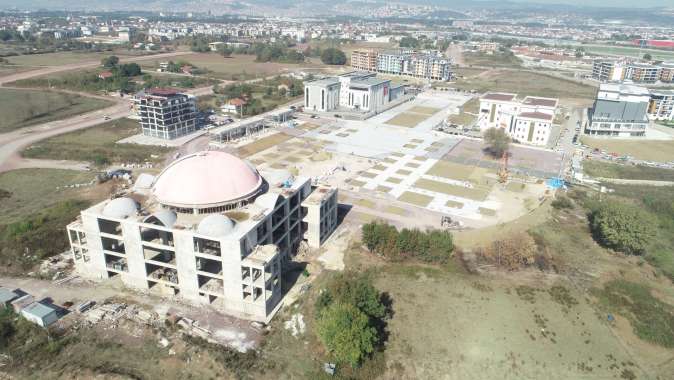 Kartepe kent meydanı havadan görüntülendi