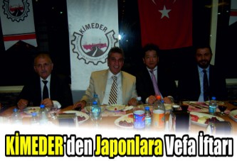 KİMEDER'den Japonlara Vefa İftarı