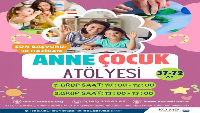 KO-MEK’te “Anne-Çocuk Atölyesi” başlıyor