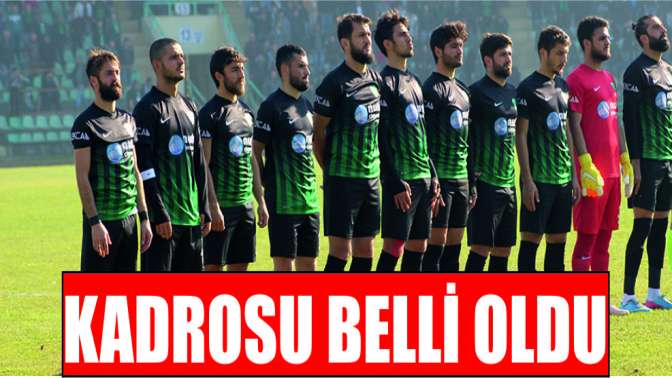 Kocaelispor’un maç kadrosu belli oldu