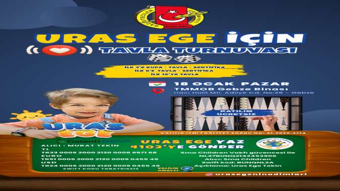 KOGACE’nin Gebze’deki tavla Turnuvasında 60 usta ön kayıt