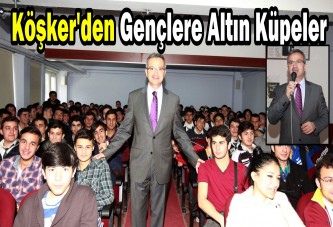 Köşker'den Gençlere Altın Küpeler