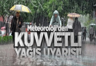 Kuvvetli sağanak yağmur bekleniyor