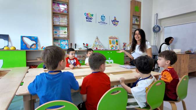 Lokomotif Çocuk Köyü Lotus’ta ilk ders heyecanı