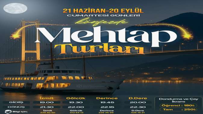 “Mehtap Turları” ve “Büyük Adaya Yolculuk” başlıyor