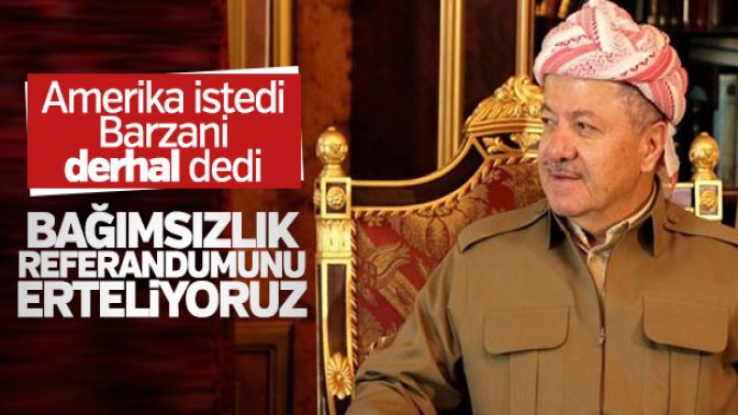 Mesut Barzani referandumu erteliyor