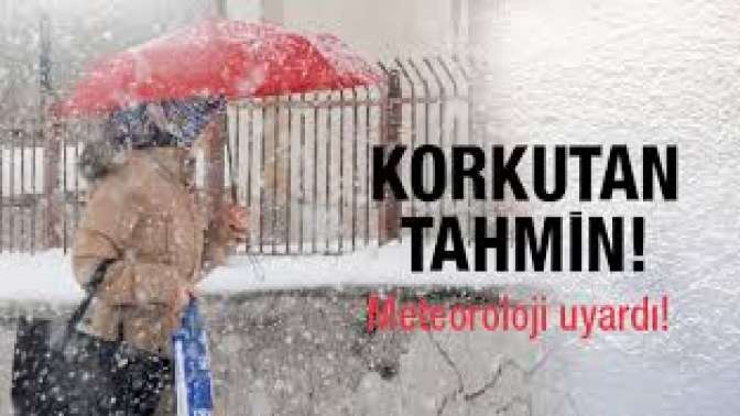 Meteorolojiden İstanbul için kar uyarısı