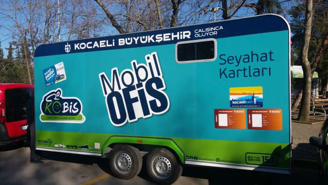 Mobil ofis karavanı Kartepe’de