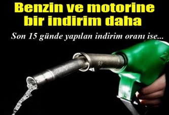 Motorin ve beznine indirim geldi