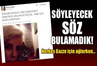 Ömür Gedik'ten tepki çeken Gazze tweeti