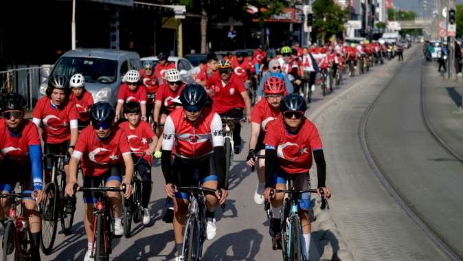 Pedallar 19 Mayıs ruhu ile çevrildi
