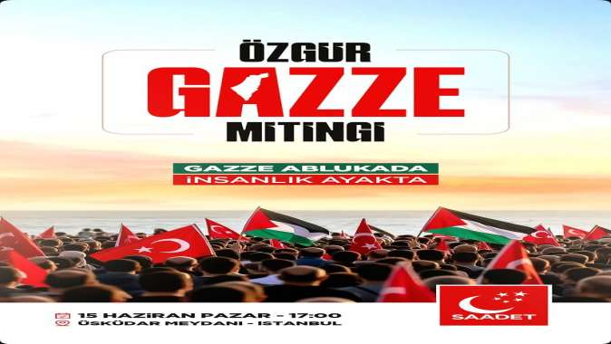 Saadet İzmit İlçe Başkanı KARATURP’tan Gazze mitingine davet