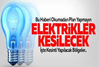 SEDAŞ planlı elektrik kesintisi