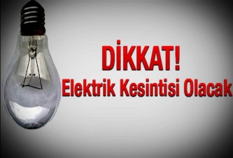 Sedaş planlı elektrik kesintisi