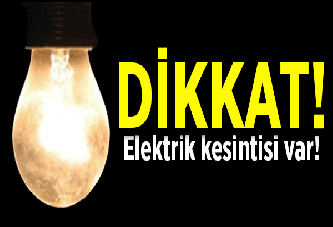 SEDAŞ planlı elektrik kesintisi