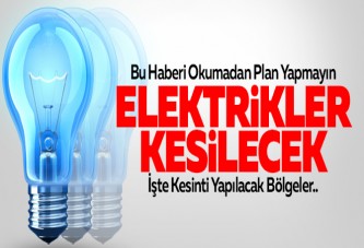 SEDAŞ PLANLI ELEKTRİK KESİNTİSİ İLANI