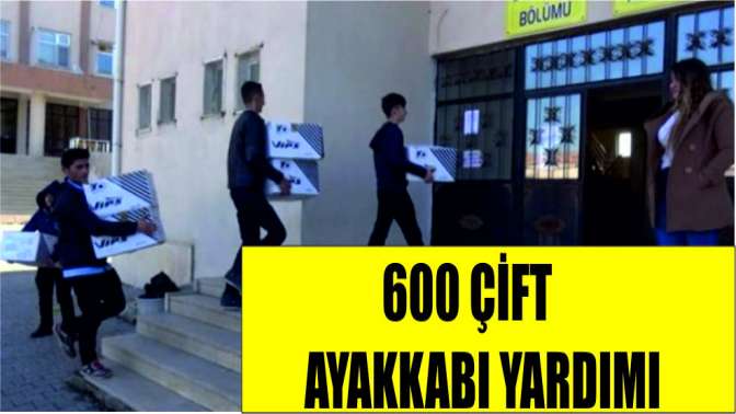 Silopiye 600 çift ayakkabı yardımı