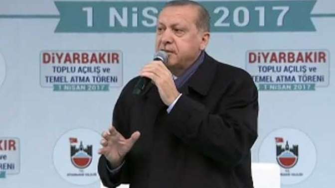 Son dakika... Cumhurbaşkanı Erdoğan Diyarbakırda konuşuyor...