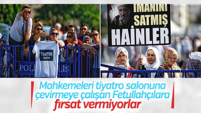 Suikast girişimi davasına hain tişörtüyle geldiler