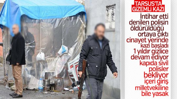 Tarsusta devam eden gizemli kazı