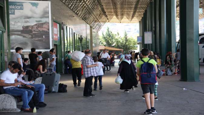 Terminal, bayramda 42 bin ziyaretçiyi ağırladı.