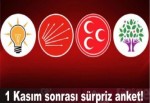 1 Kasım sonrası sürpriz anket!