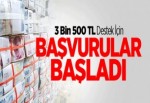 3 Bin 500 TL İçin İkinci Başvuru Başladı