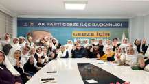 AK PARTİ GEBZE'DEN ZEYNEP GÜNEŞ BAŞKANA ANLAMLI DESTEK