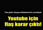 Anayasa Mahkemesi: Youtube yasağı hak ihlali