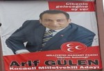 Arif Gülen’in afişindeki hata!