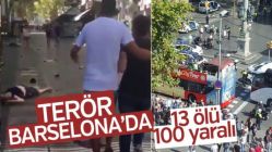 Barselona'da bir araç yayaların arasına daldı