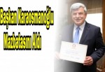 Başkan Karaosmanoğlu mazbatasını aldı