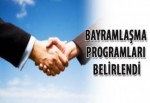 Bayramlaşma programları belirlendi