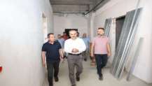 Çiftçi, spor salonu ve sporcu fabrikasındaki çalışmaları inceledi