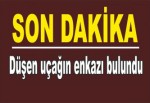 Düşen uçağın enkazı bulundu