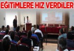 Eğitimlere hız verdiler