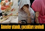 Erzurum'da bisiklet dağıtılırken anneler utandı, çocukları sevindi