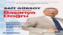 GAÜ, KOCAELİ BÜYÜKŞEHİR BELEDİYESİ İŞBİRLİĞİNDE, SAİT GÜRSOY’U 29 MAYIS’TA ÜNİVERSİTE ADAYLARI İLE BİRARAYA GETİRİYOR