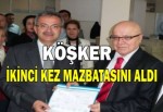 Gebze Belediye Başkanı Adnan Köşker mazbatasını aldı.
