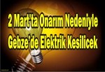 Gebze’de Elektrik Kesintisi!